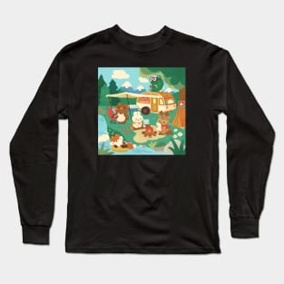 Camping friends Long Sleeve T-Shirt